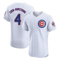 Choea C.Cubs #4 Pete Crow-Armstrong Player White Limited Elite Home Game Stitched Jerseys