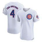 Choea C.Cubs #4 Pete Crow-Armstrong Player White Limited Elite Home Game Stitched Jerseys