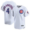 Choea C.Cubs #4 Pete Crow-Armstrong Player White Limited Home Game Stitched Jerseys