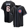 Choea C.Cubs #6 Matt Shaw Player Black Fashion Out Game Stitched Jerseys
