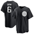 Choea C.Cubs #6 Matt Shaw Player Black Game Stitched Jerseys