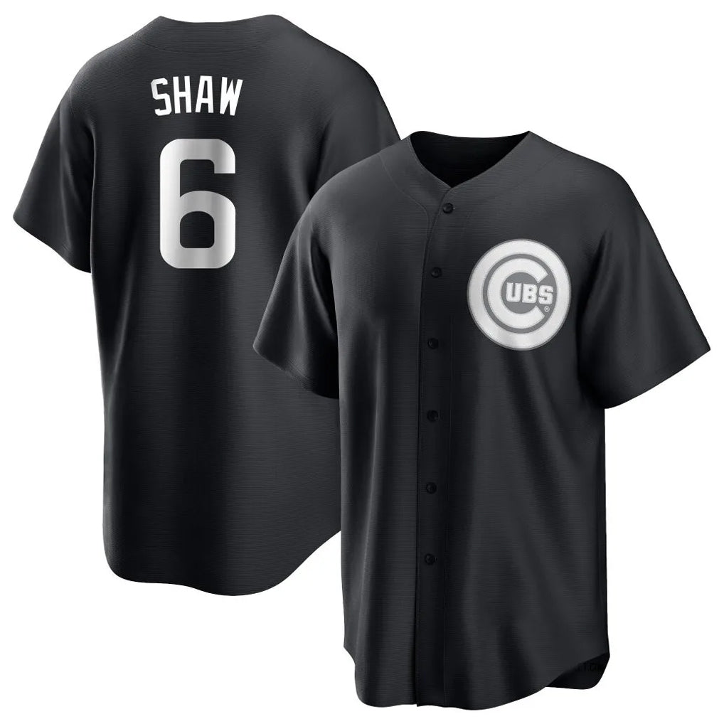 Choea C.Cubs #6 Matt Shaw Player Black Game Stitched Jerseys