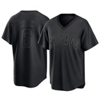 Choea C.Cubs #6 Matt Shaw Player Black T-shirt Home Game Stitched Jerseys