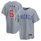 Choea C.Cubs #6 Matt Shaw Player Gray Home Game Stitched Jerseys