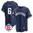 Choea C.Cubs #6 Matt Shaw Player Navy 150th Anniversary City Connect Home Game Stitched Jerseys