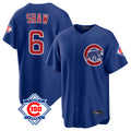 Choea C.Cubs #6 Matt Shaw Player Royal 150th Anniversary Home Game Stitched Jerseys