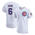Choea C.Cubs #6 Matt Shaw Player White Limited Elite Home Game Stitched Jerseys