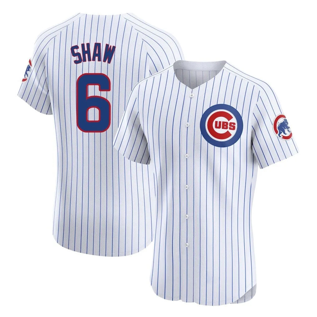 Choea C.Cubs #6 Matt Shaw Player White Limited Elite Home Game Stitched Jerseys