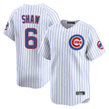Choea C.Cubs #6 Matt Shaw Player White Limited Home Game Stitched Jerseys
