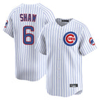 Choea C.Cubs #6 Matt Shaw Player White Limited Home Game Stitched Jerseys