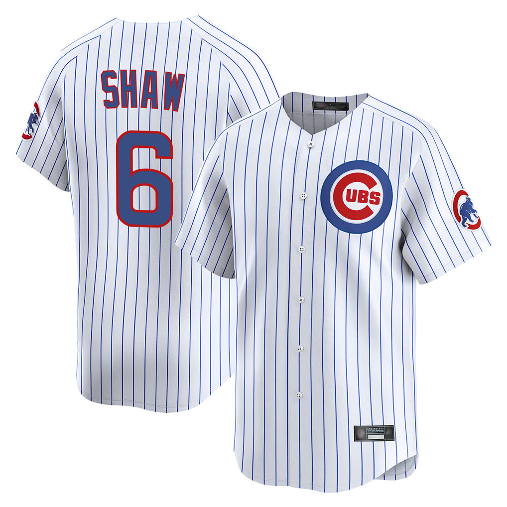 Choea C.Cubs #6 Matt Shaw Player White Limited Home Game Stitched Jerseys