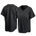 Choea C.Cubs #7 Dansby Swanson Player Black T-shirt Home Game Stitched Jerseys