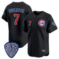 Choea C.Cubs #7 Dansby Swanson Player Black Vapor Premier Limited Home Stitched Jerseys