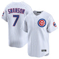 Choea C.Cubs #7 Dansby Swanson Player Black Fashion Out 150th Anniversary Game Stitched Jerseys