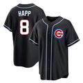 Choea C.Cubs #8 Ian Happ Player Black Fashion Out Game Stitched Jerseys
