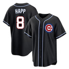 Choea C.Cubs #8 Ian Happ Player Black Fashion Out Game Stitched Jerseys