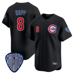 Choea C.Cubs #8 Ian Happ Player Black Vapor Premier Limited Home Stitched Jerseys