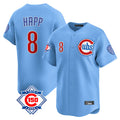 Choea C.Cubs #8 Ian Happ Player Light Blue 150th Anniversary Limited Home Stitched Jerseys