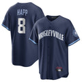 Choea C.Cubs #8 Ian Happ Player Navy City Connect Home Game Stitched Jerseys