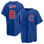 Choea C.Cubs #8 Ian Happ Player Royal Home Game Stitched Jerseys