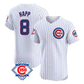Choea C.Cubs #8 Ian Happ Player White 150th Anniversary Limited Elite Home Game Stitched Jerseys
