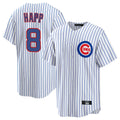 Choea C.Cubs #8 Ian Happ Player White Game Home Stitched Jerseys