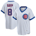 Choea C.Cubs #8 Ian Happ Player White T-shirt Cooperstown Collection Limited Stitched Jerseys