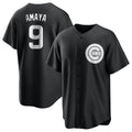 Choea C.Cubs #9 Miguel Amaya Player Black Game Stitched Jerseys