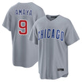 Choea C.Cubs #9 Miguel Amaya Player Gray Home Game Stitched Jerseys