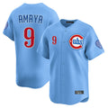 Choea C.Cubs #9 Miguel Amaya Player Light Blue Limited Home Stitched Jerseys
