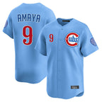 Choea C.Cubs #9 Miguel Amaya Player Light Blue Limited Home Stitched Jerseys