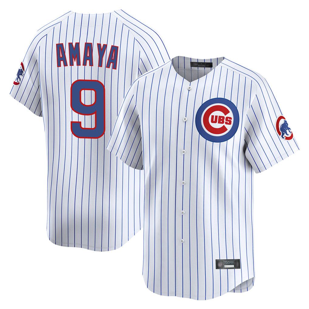 Choea C.Cubs #9 Miguel Amaya Player White Limited Home Game Stitched Jerseys