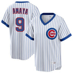 Choea C.Cubs #9 Miguel Amaya Player White T-shirt Cooperstown Collection Limited Stitched Jerseys