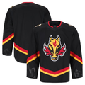 Choea C.Flames Black Alternate Authentic Pro Jerseys