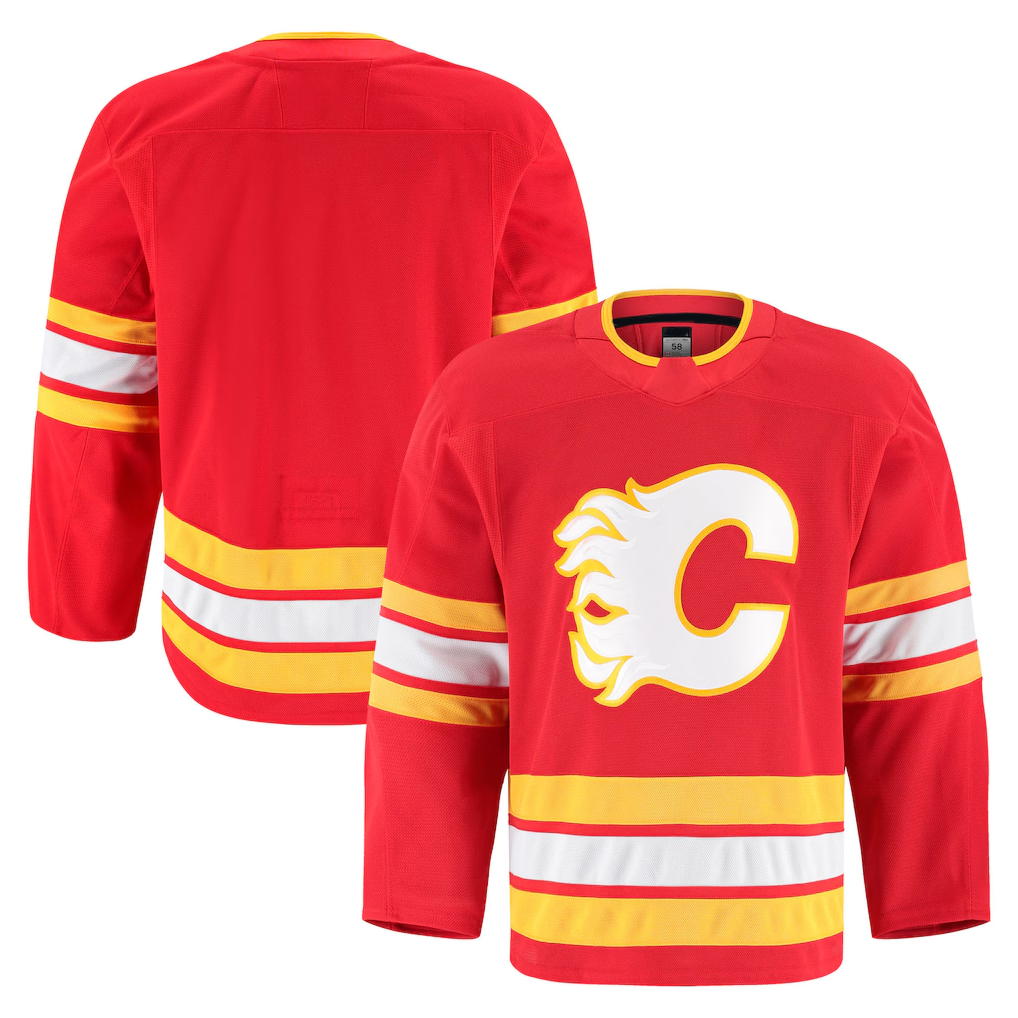 Choea C.Flames Red Home Authentic Pro Jerseys
