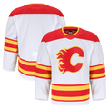 Choea C.Flames White Away Authentic Pro Jerseys