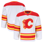 Choea C.Flames White Away Authentic Pro Jerseys