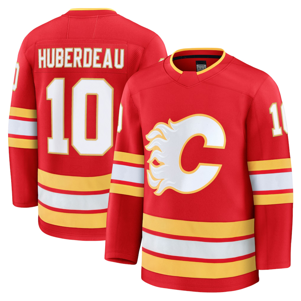 Choea C.Flames #10 Jonathan Huberdeau Red Home Breakaway Player Jerseys