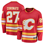 Choea C.Flames #27 Matt Coronato Red Home Breakaway Jerseys