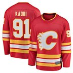 Choea C.Flames #91 Nazem Kadri Red Home Breakaway Player Jerseys