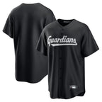 Choea C.Guardians Black Home Game Blank Player Stitched Jerseys