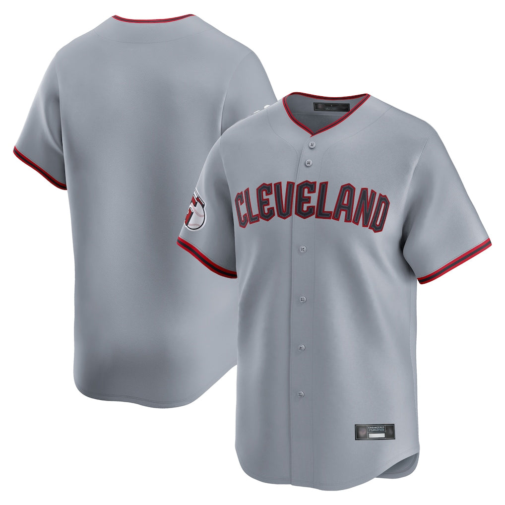 Choea C.Guardians Gray Road Limited Home Game Blank Player Stitched Jerseys