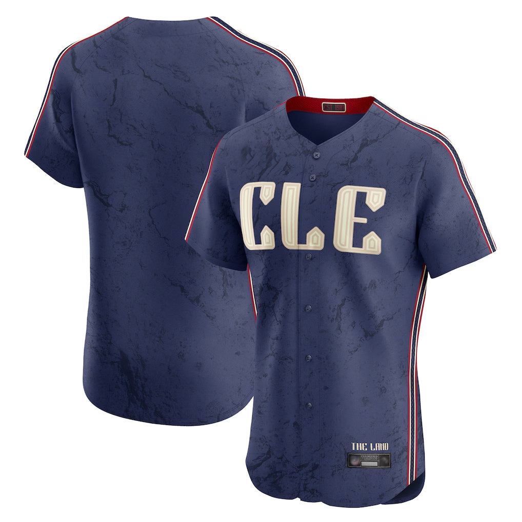 Choea C.Guardians Navy City Connect Limited Elite Home Blank Player Stitched Jerseys