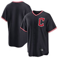 Choea C.Guardians Navy Home Game Blank Player Stitched Jerseys