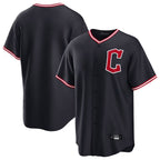 Choea C.Guardians Navy Home Game Blank Player Stitched Jerseys