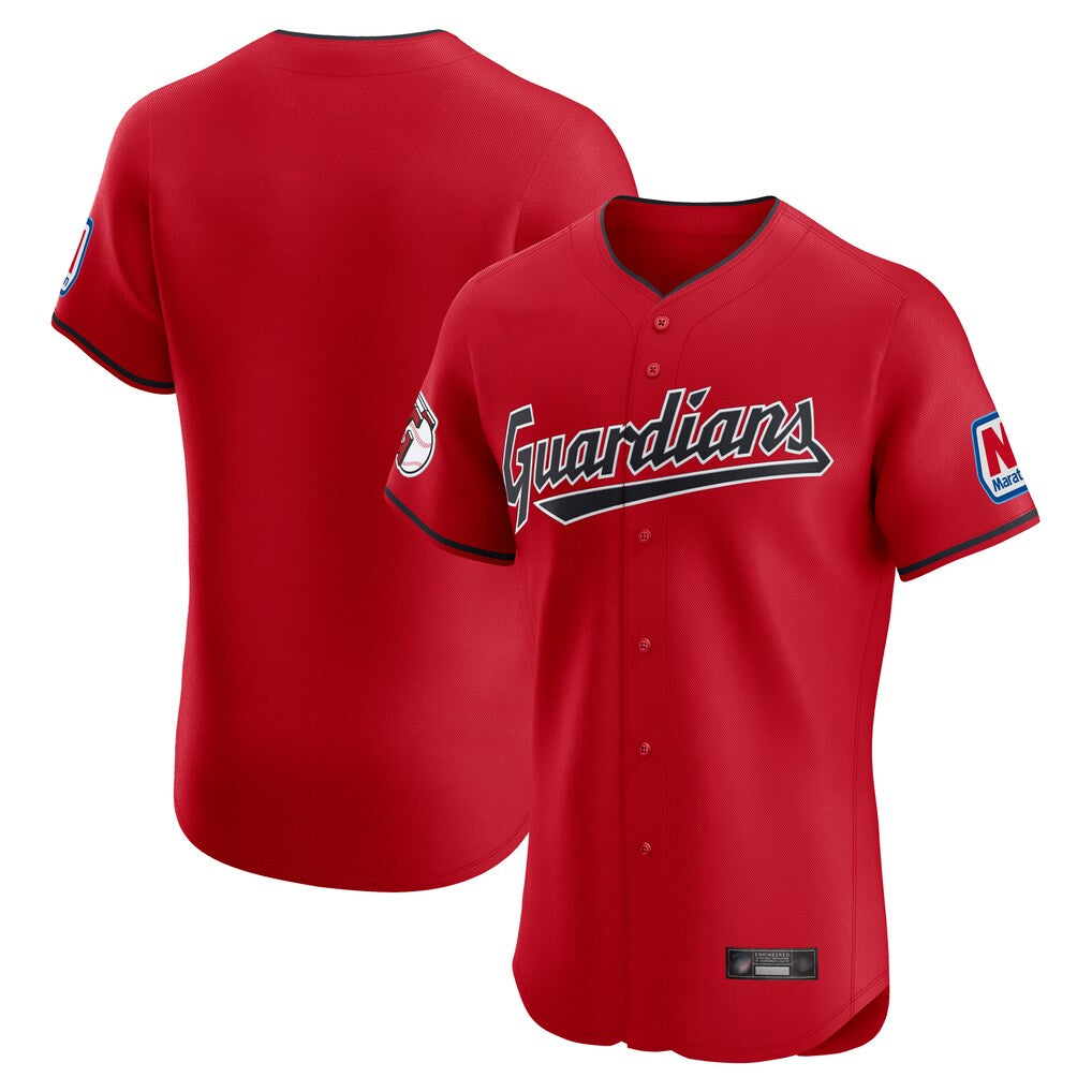 Choea C.Guardians Red Limited Elite Home Blank Player Stitched Jerseys