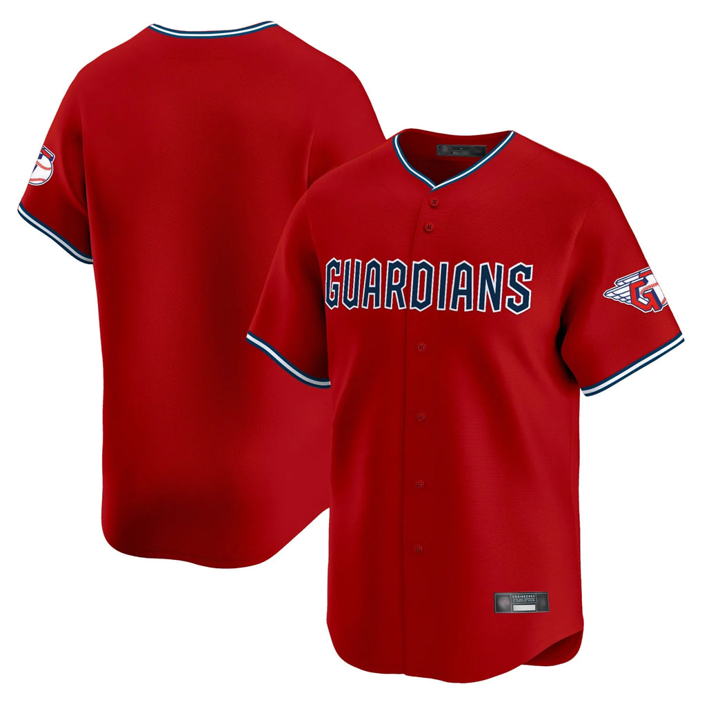 Choea C.Guardians Red Limited Home Blank Player Stitched Jerseys