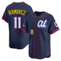 Choea C.Guardians #11 Jose Ramirez Player Navy American League All-Star Edition Limited Home Stitched Jerseys