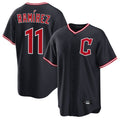 Choea C.Guardians #11 Jose Ramirez Player Navy Home Game Stitched Jerseys