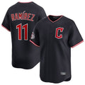 Choea C.Guardians #11 Jose Ramirez Player Navy Limited Home Stitched Jerseys